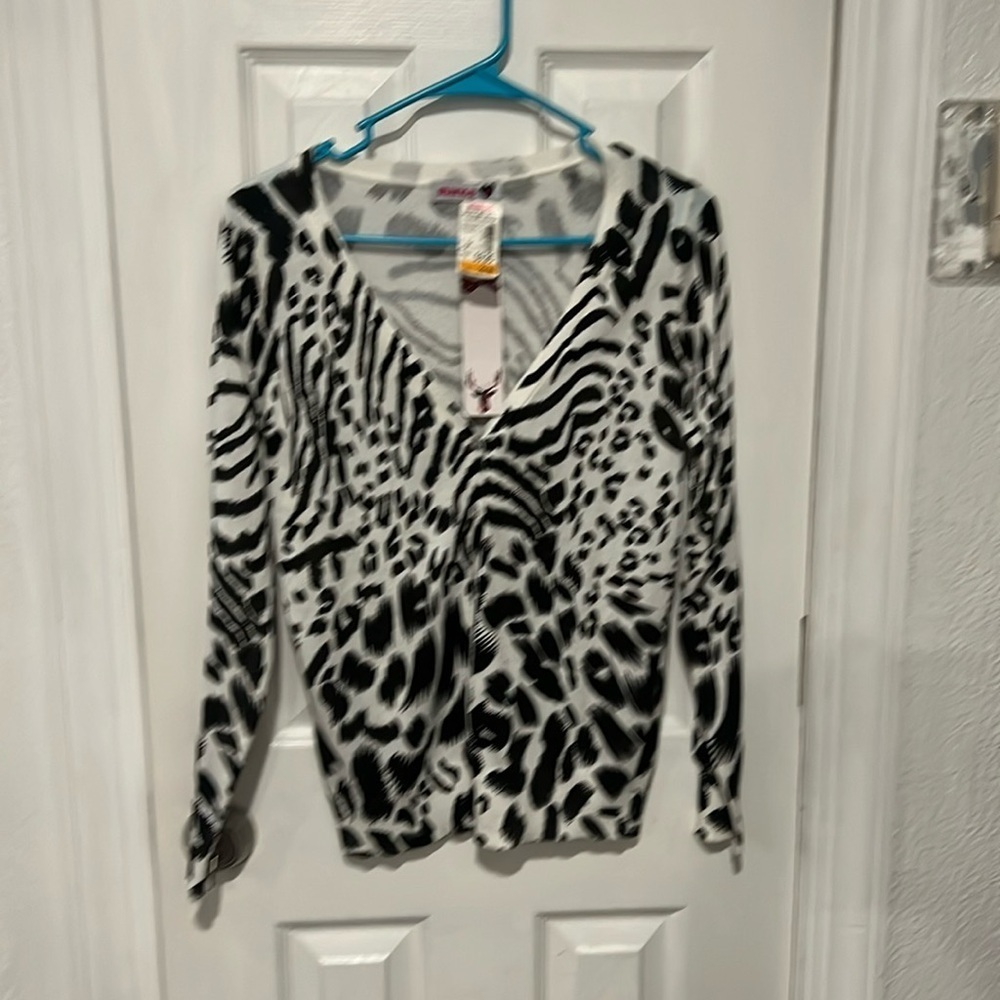 Women’s zebra print Marisa sweater